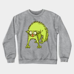 Freaked out Cat Crewneck Sweatshirt